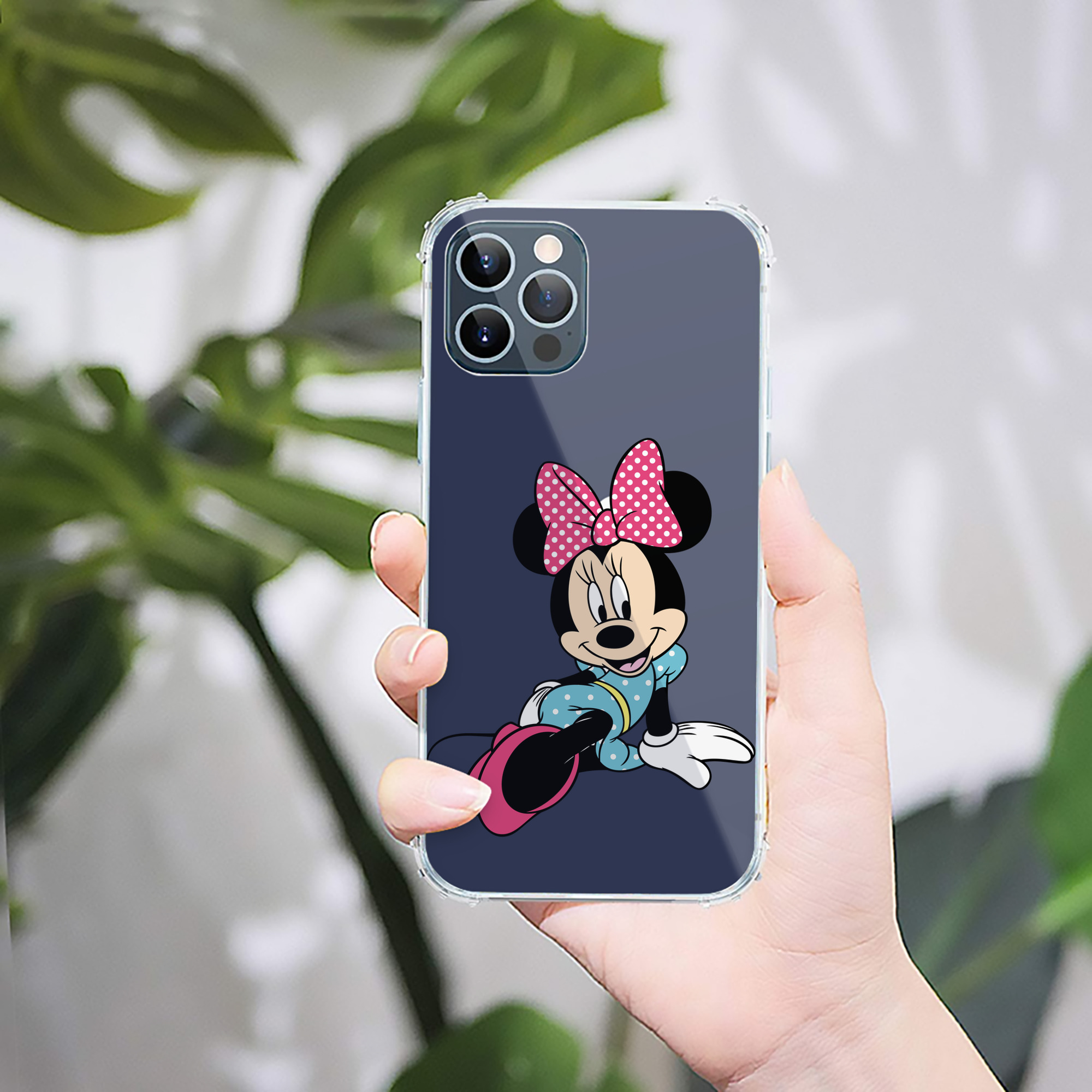 （画像用） ミッキーマウス Mickey Mouse 【iPhone 12シリーズ対応】透明スマホケース（クリアソフトケース）